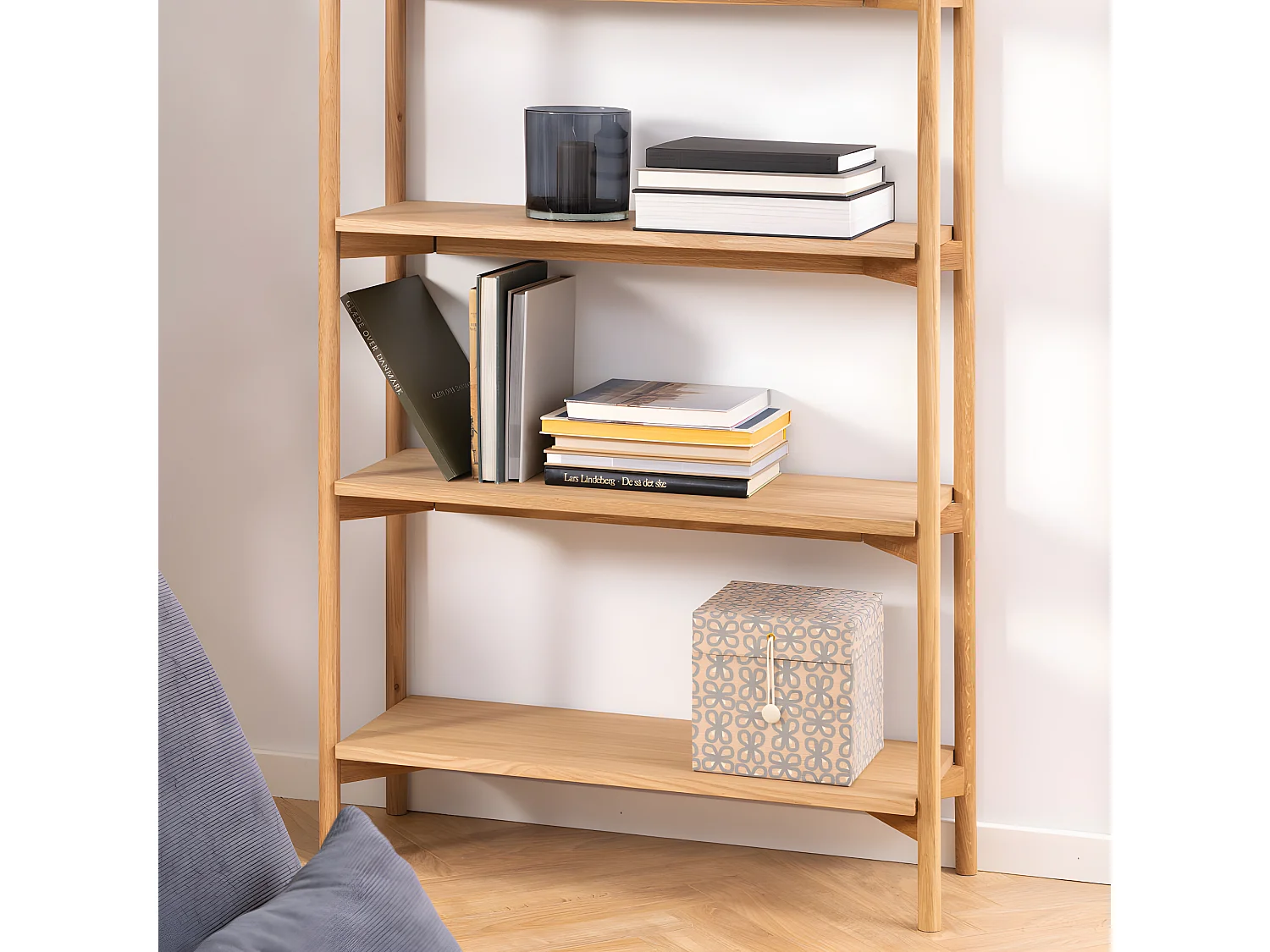 Toui - Etagère en bois 86x160cm - Bois clair