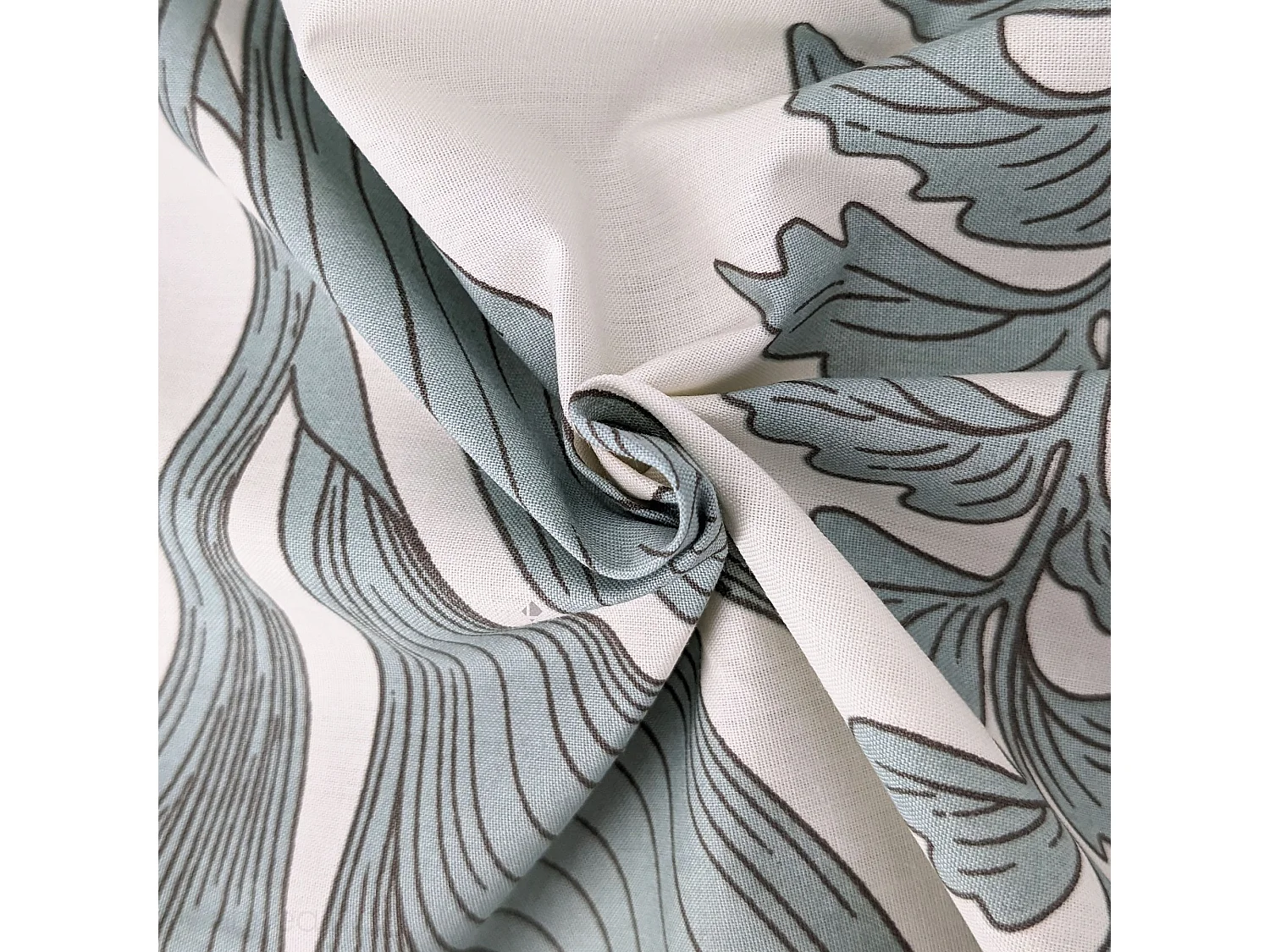 Housse de couette 300x240 cm percale coton FÉERIE Blanc sauge