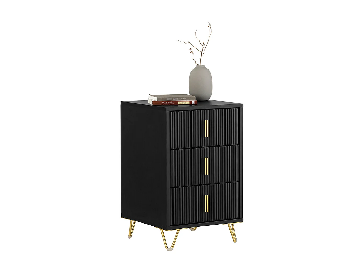 Stolik nocny z 3 szufladami FBT115-L-SCH