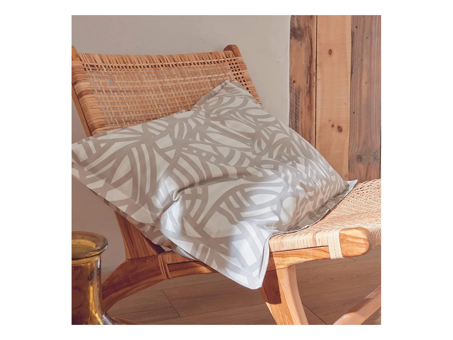 Juego de funda nórdica estampada gráfica 140 x 200 cm