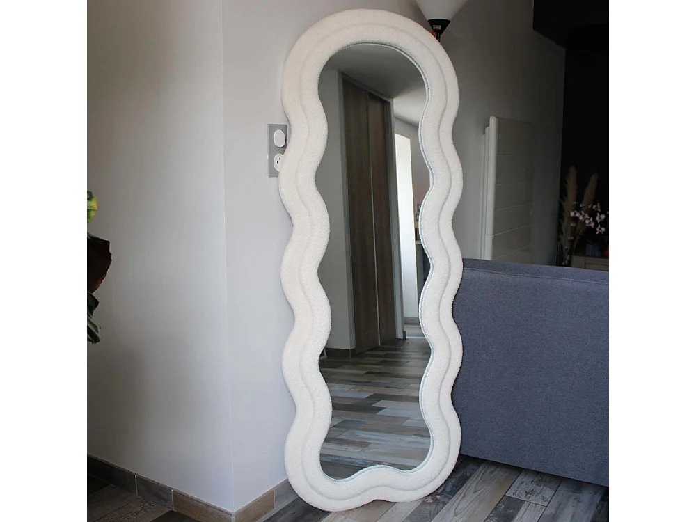 Miroir cadre en tissu Charlotte