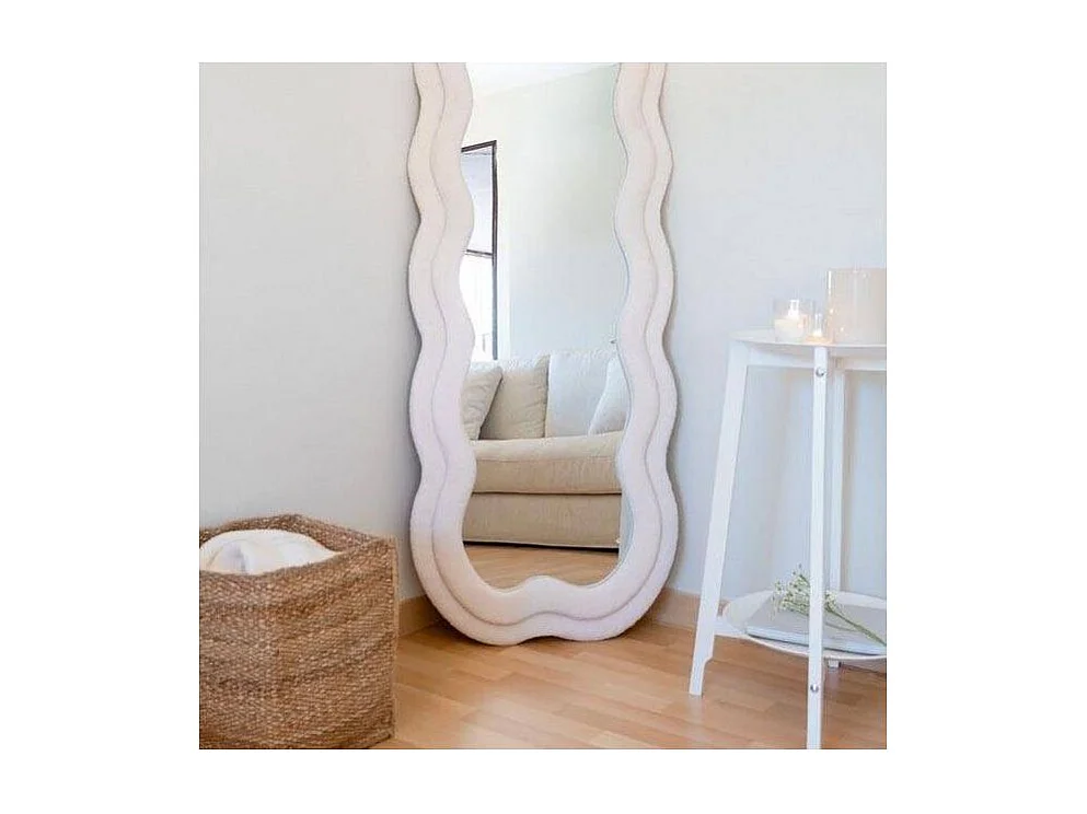 Miroir cadre en tissu Charlotte