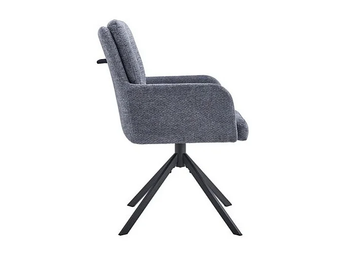 Drehstuhl aus Stoff, Kollektion PLUMO, Farbe Dunkelgrau