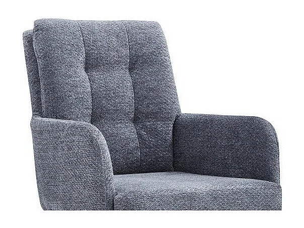 Drehstuhl aus Stoff, Kollektion PLUMO, Farbe Dunkelgrau