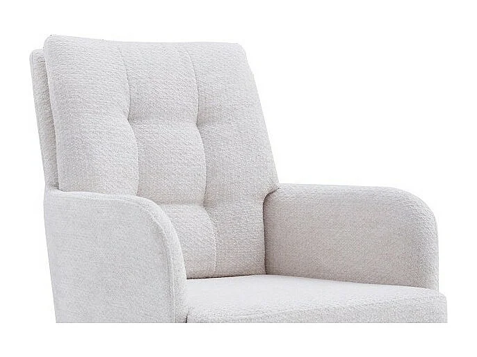 Cadeira giratória em tecido coleção PLUMO cor marfim