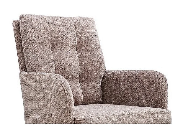 Silla giratoria de tela colección PLUMO color arena