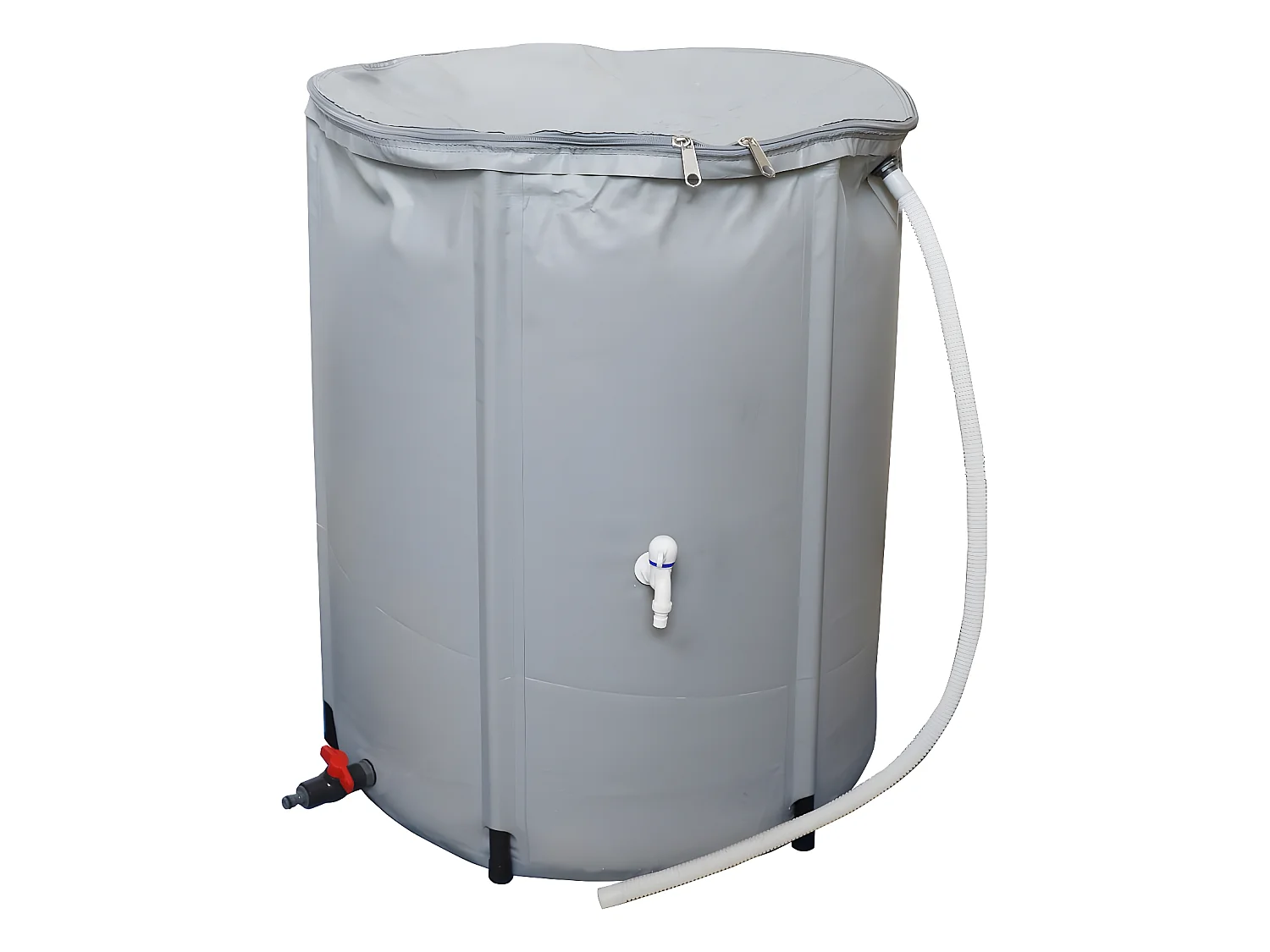 Recuperador de agua flexible en PVC 200 L - Gris, solución ecológica y práctica