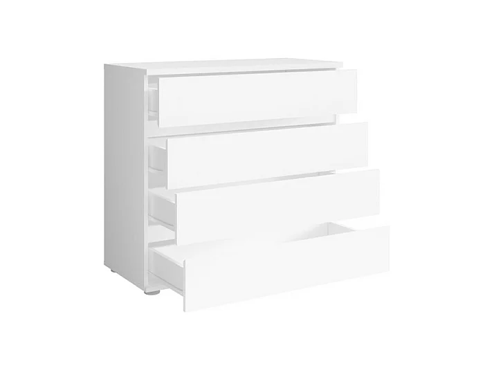 Cómoda de 4 cajones - blanca - Colección NOFI