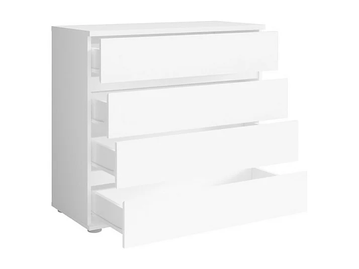 Cómoda de 4 cajones - blanca - Colección NOFI