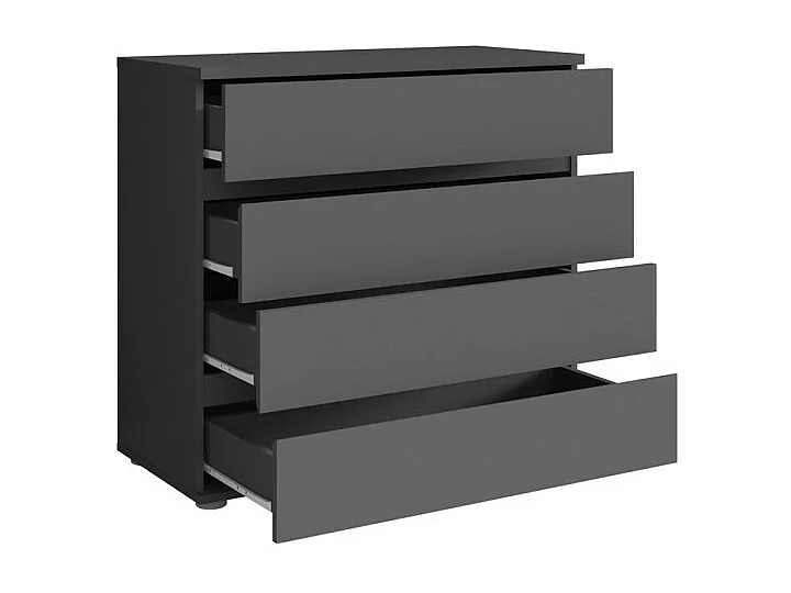 Commode 4 tiroirs - gris graphite - Collection NOFI
