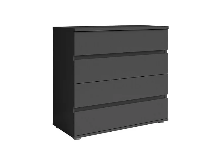 Comò 4 cassetti - grigio grafite - Collezione NOFI