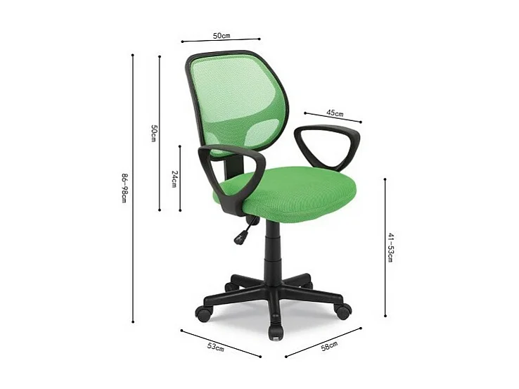 Bürostuhl IPOLIST Grüner Netzstoff, ideal für ein komfortables und modernes Büro