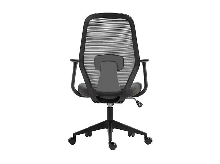 Chaise de bureau JANE – Tissu filet noir et gris – Confort et modernité pour votre espace de travail