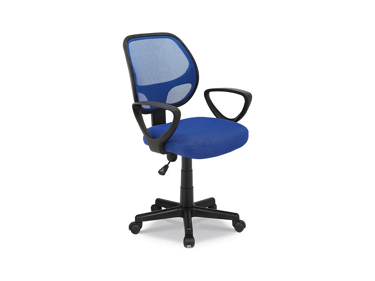 Bureaustoel IPOLIST – Blauwe netstof – Comfort en moderniteit voor uw werkruimte