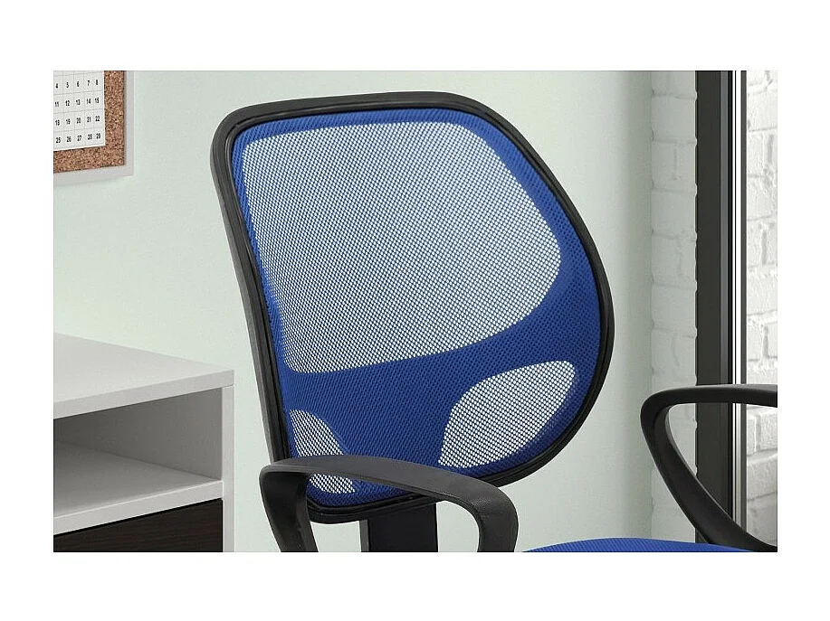 Bürostuhl IPOLIST – Blauer Netzstoff – Komfort und Modernität für Ihren Arbeitsplatz