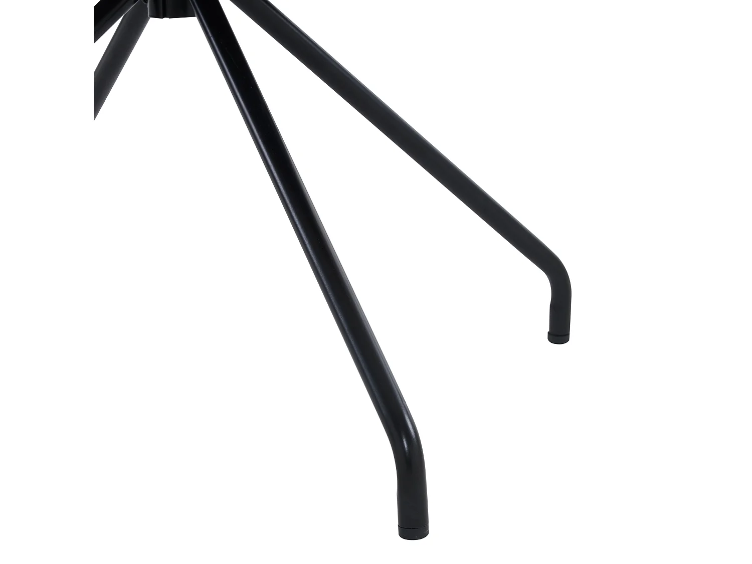 Set van 4 fluwelen gestoffeerde stoelen met metalen poten - grijs