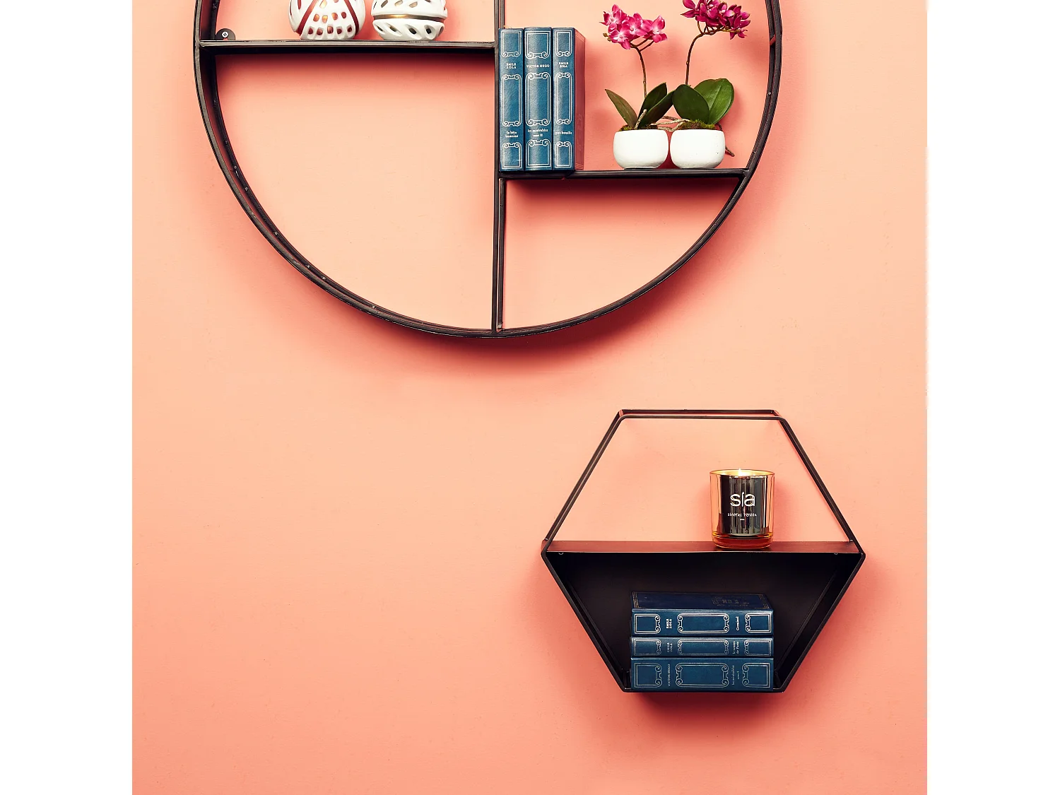 Rangement Mural Anja - Noir