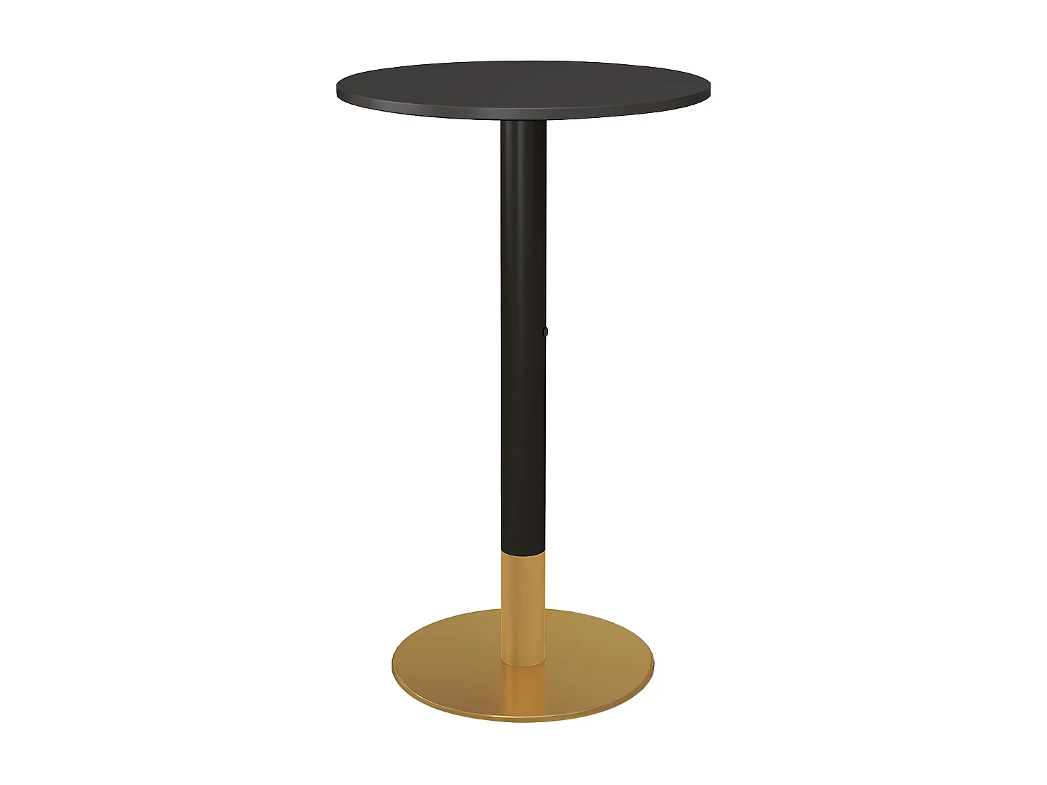 Table de bar ronde table bistro mange-debout style contemporain noir