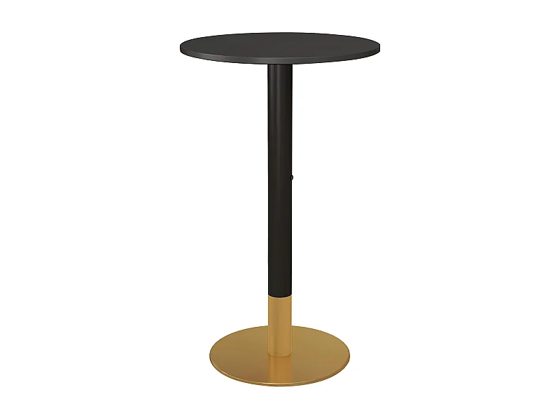 Table de bar ronde table bistro mange-debout style contemporain noir