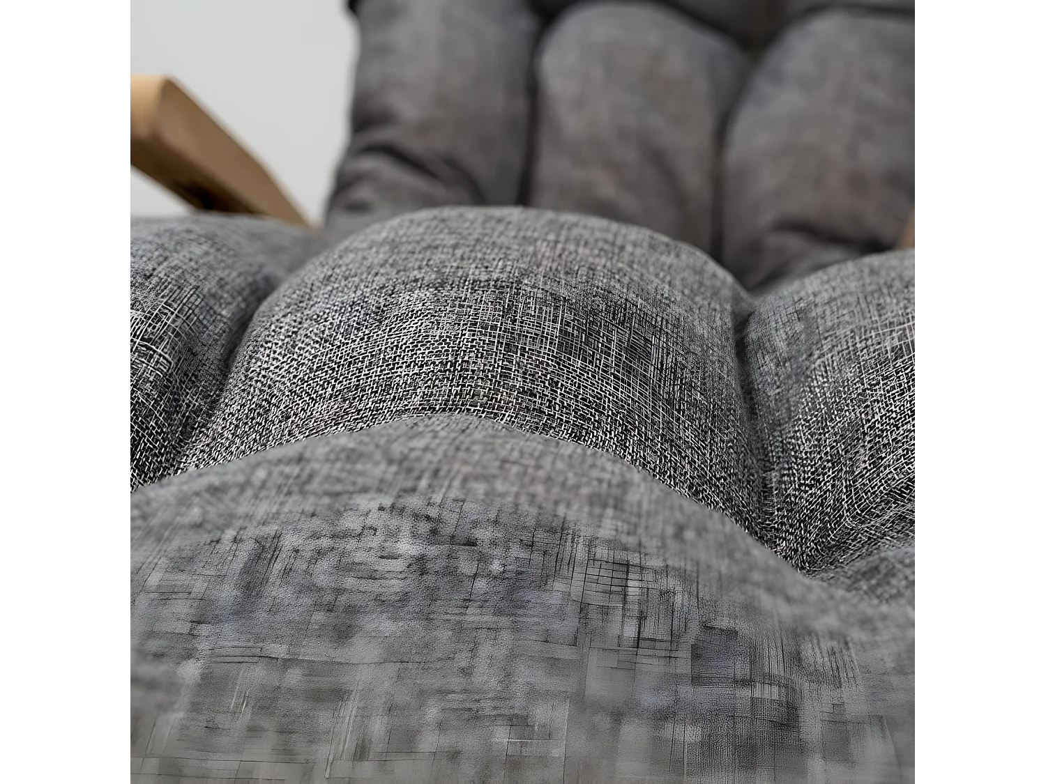 Grijze Zonnebedkussen 195 x 65 x 15 cm