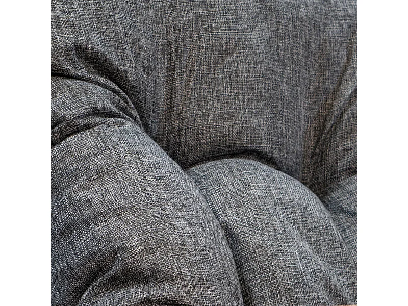 Coussin bain de soleil gris 195 x 65 x 15 cm