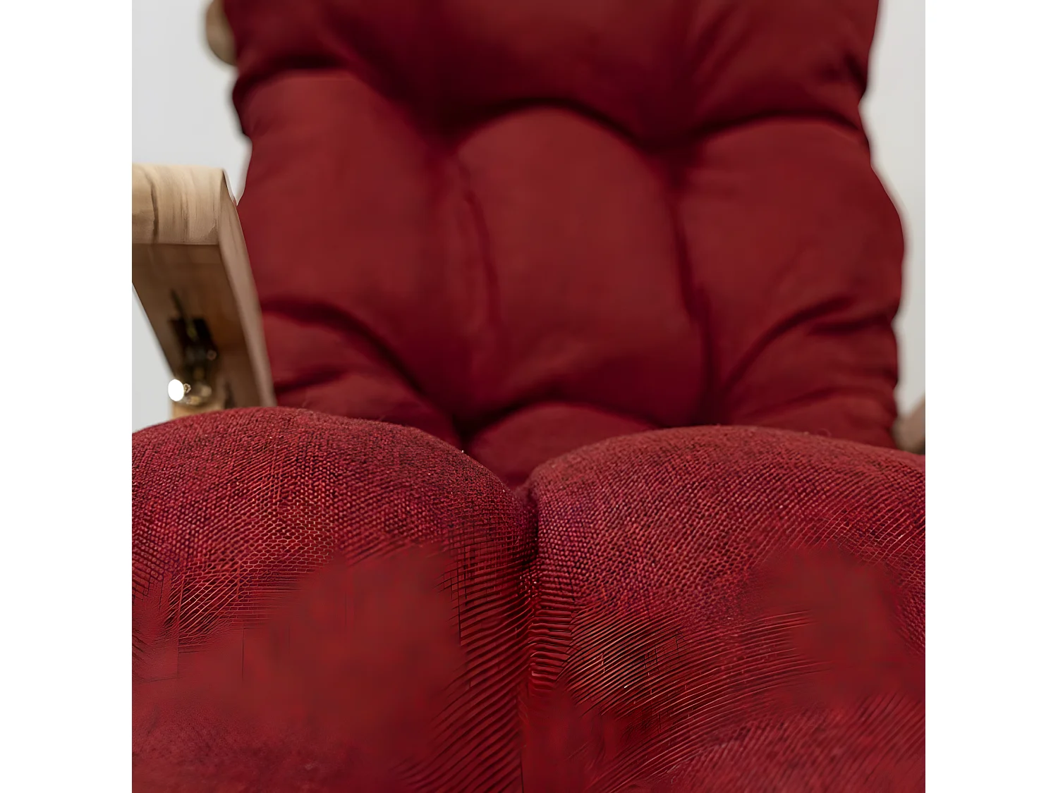 Coussin bain de soleil rouge 195 x 65 x 15 cm