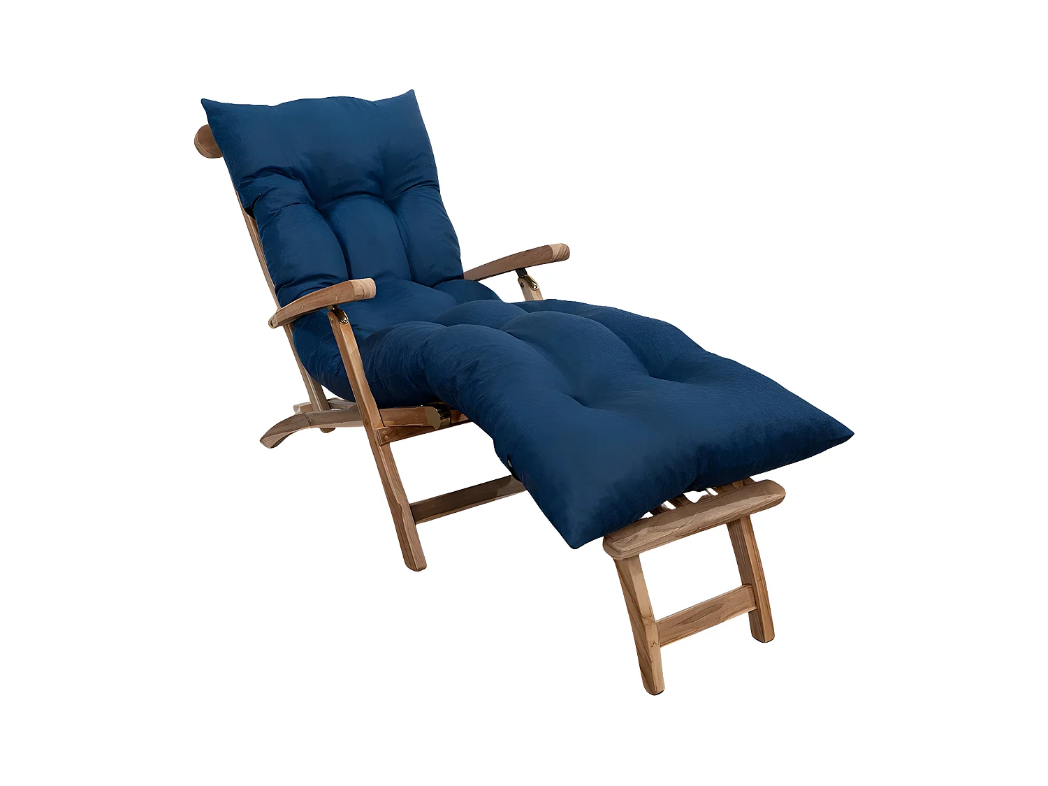 Coussin bain de soleil bleu nuit 195 x 65 x 15 cm