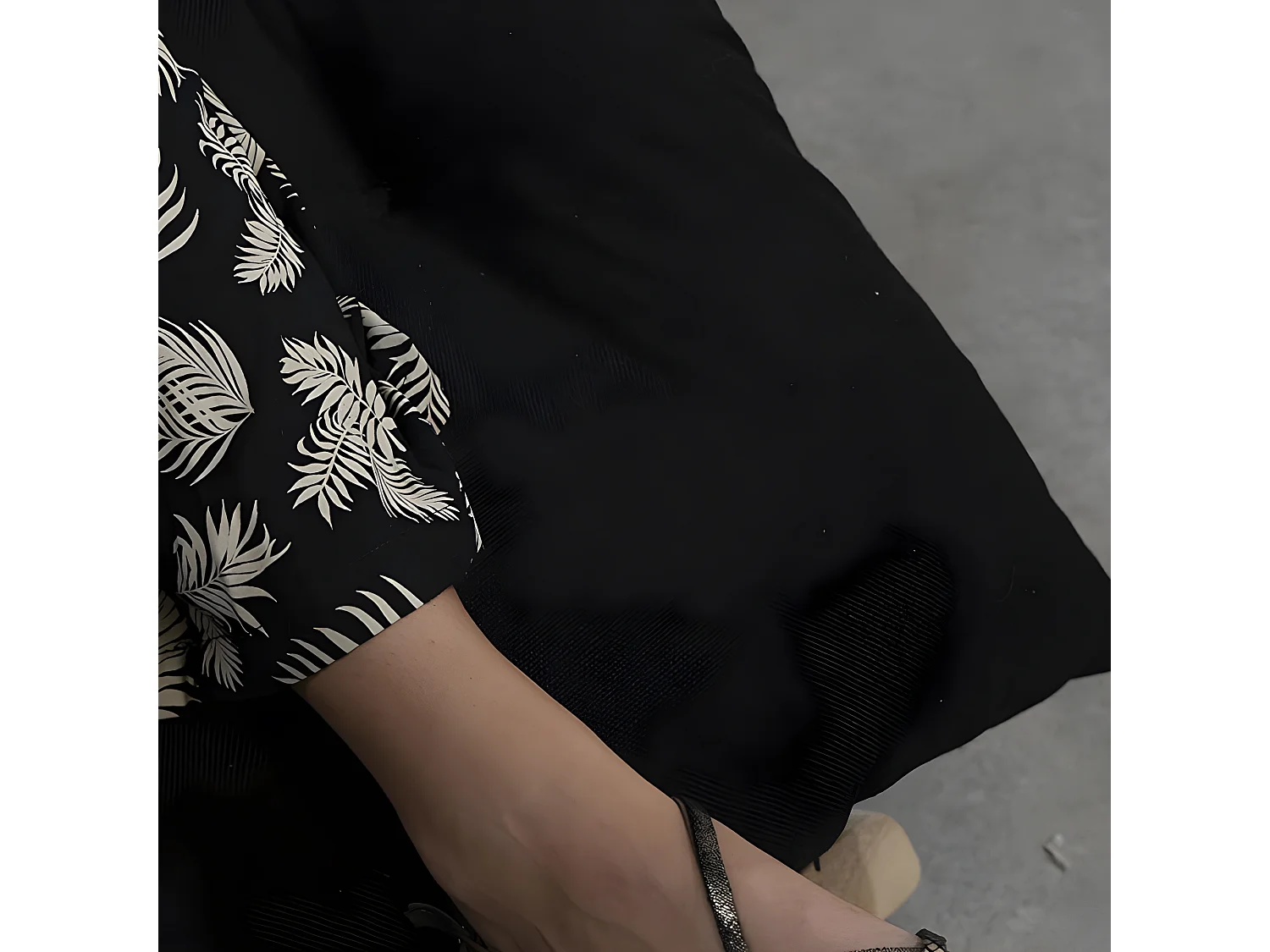 Coussin bain de soleil noir 195 x 65 x 15 cm