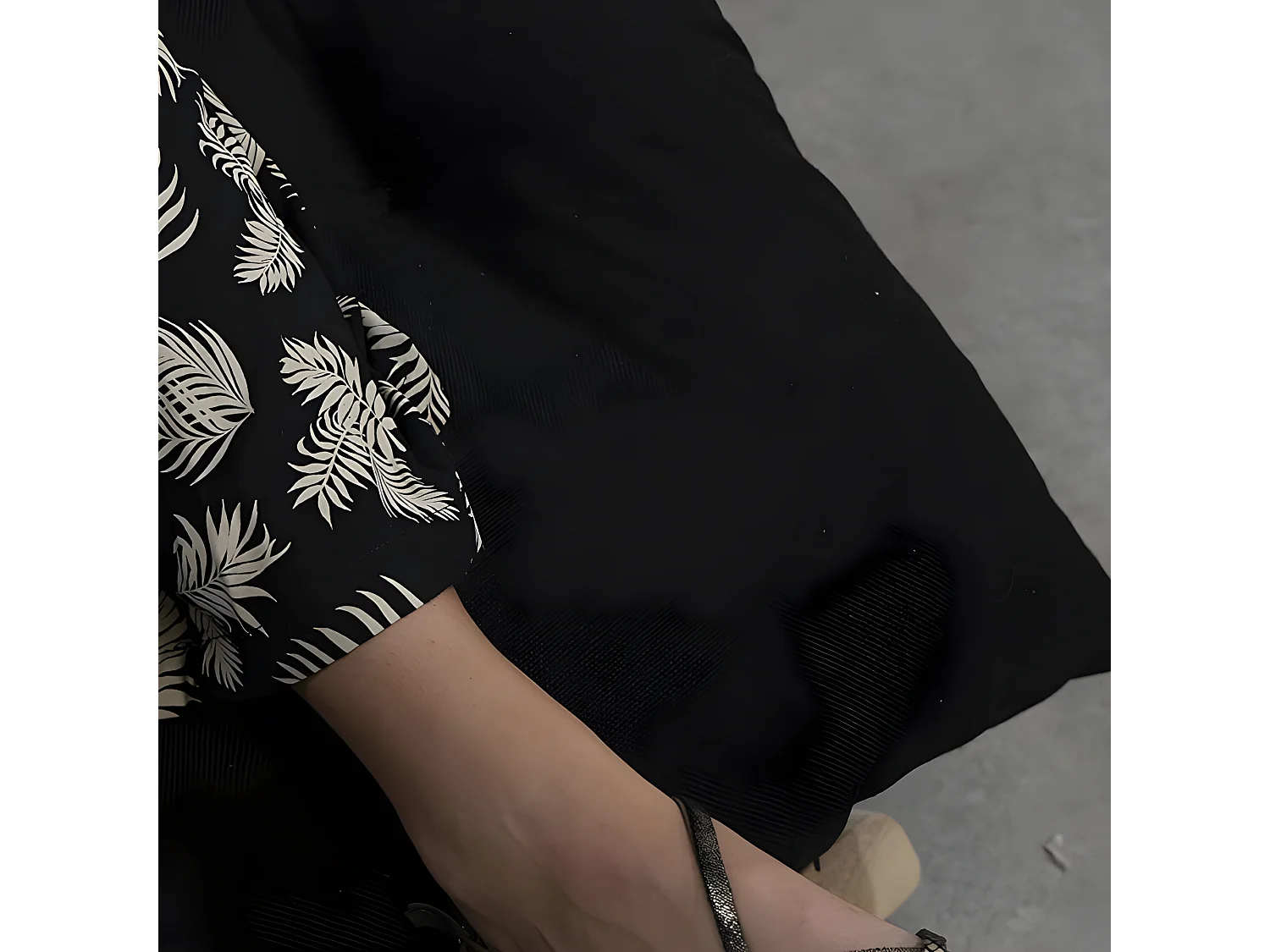 Coussin bain de soleil noir 195 x 65 x 15 cm