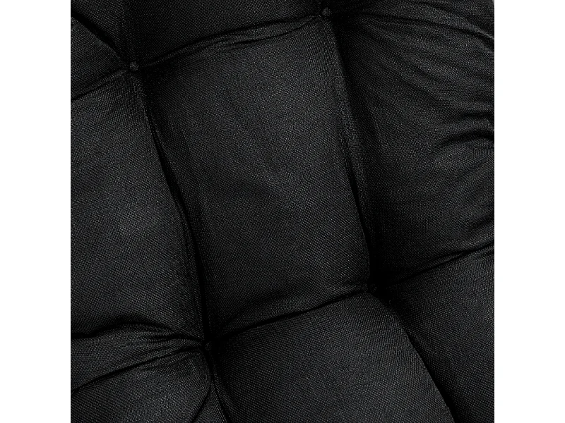 Coussin bain de soleil noir 195 x 65 x 15 cm