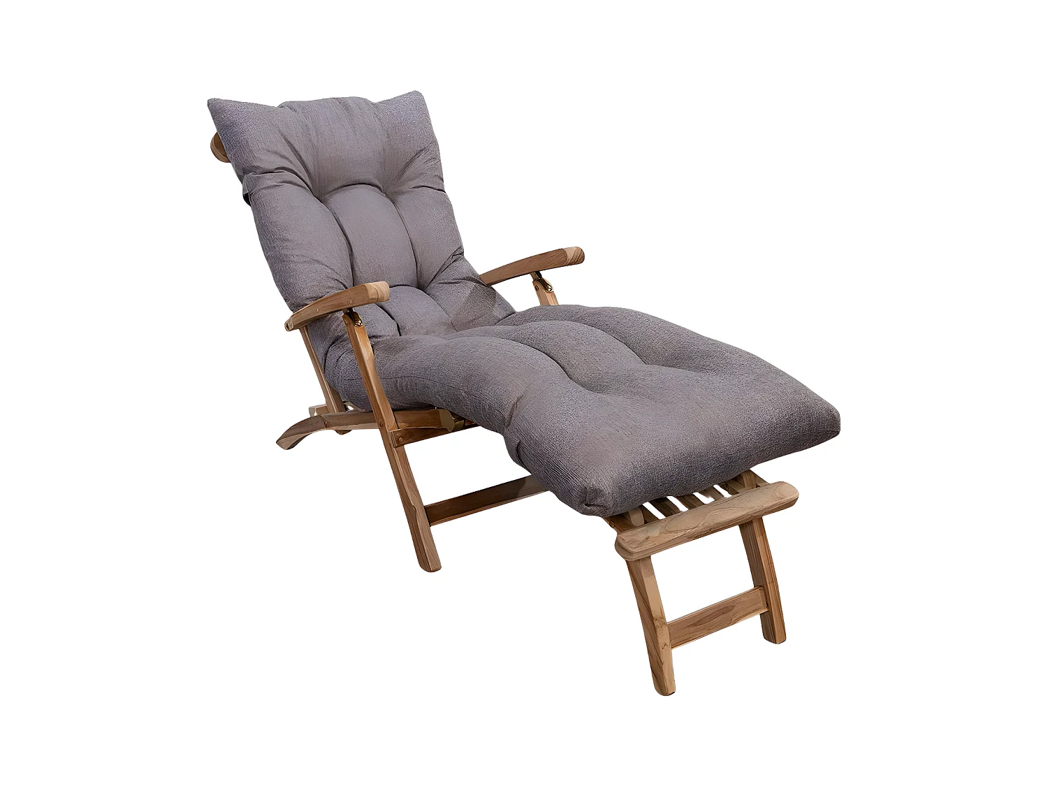 Coussin bain de soleil taupe 195 x 65 x 15 cm