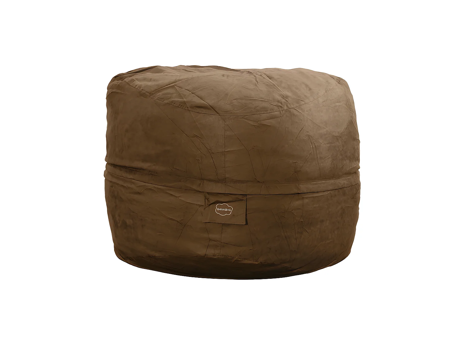 Reuze chocolade microsuède poef  140 cm