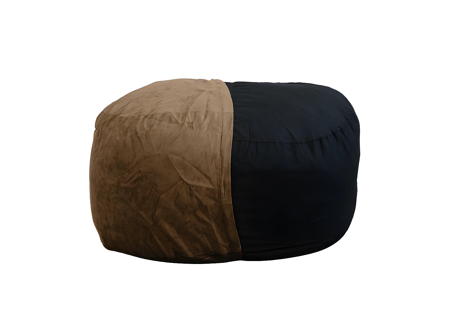 Reuze chocolade microsuède poef  140 cm