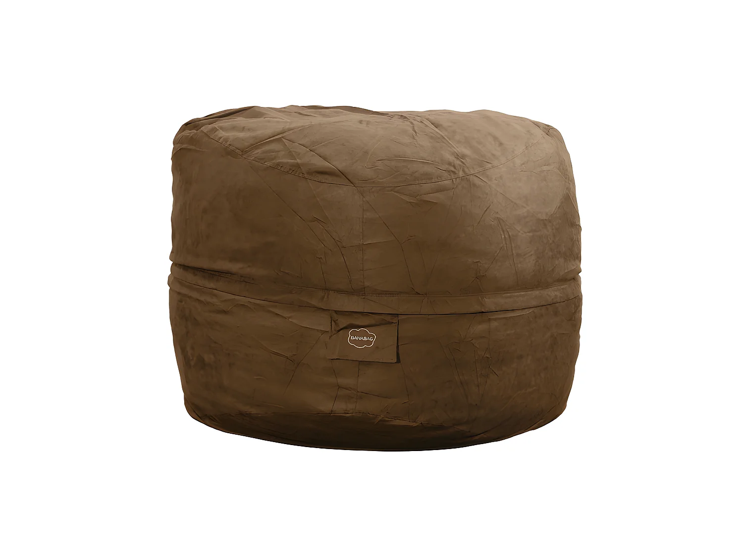 Reuze chocolade microsuède poef  140 cm