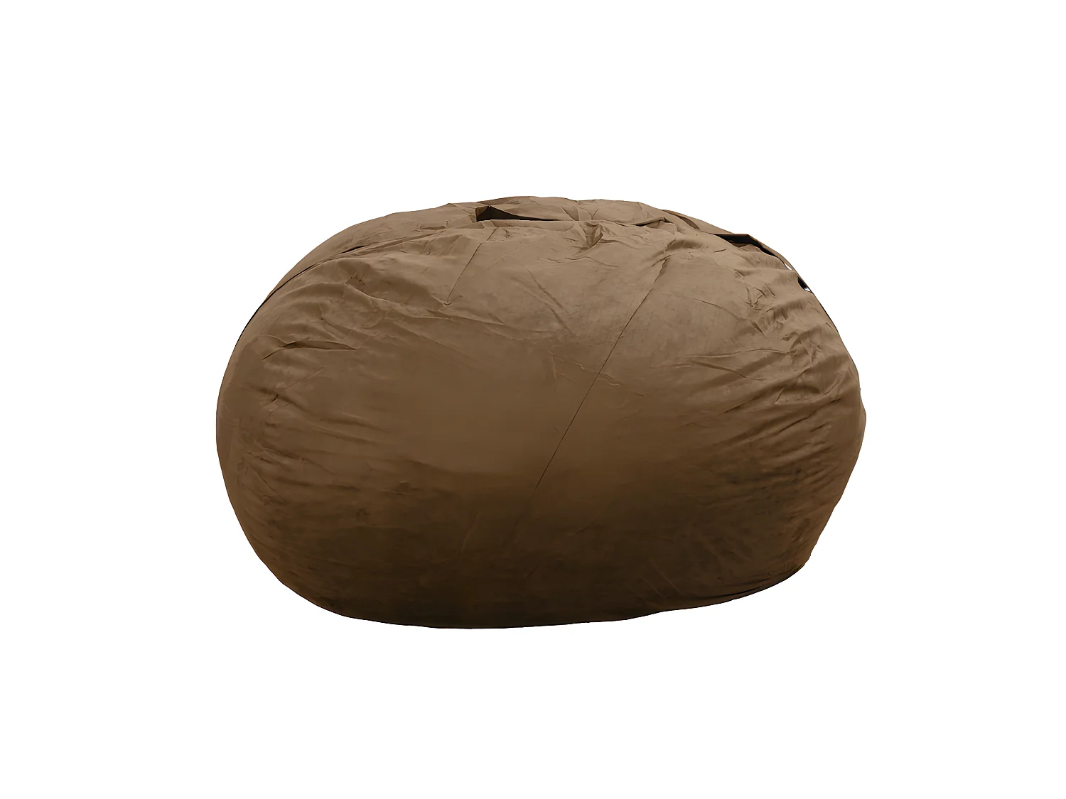 Reuze chocolade microsuède poef  140 cm