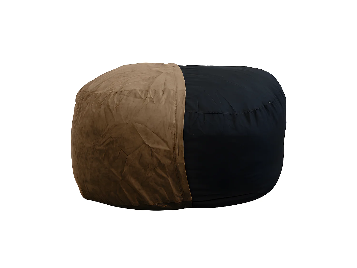 Reuze chocolade microsuède poef  140 cm