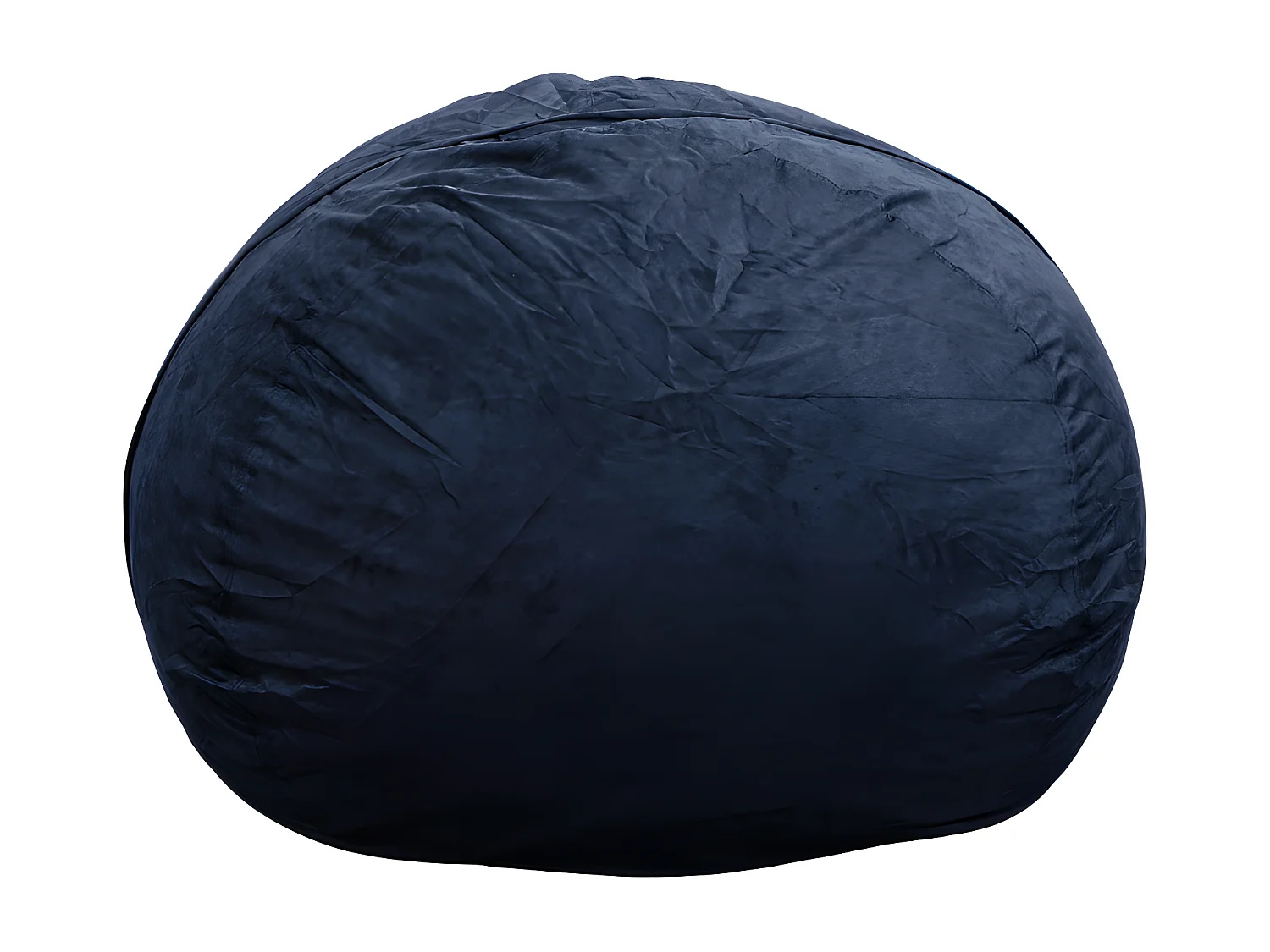 Reuze nachtblauw microsuède poef 140 cm