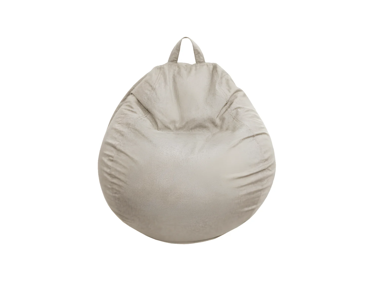Pouf poire déhoussable Beige 120 x 100 cm