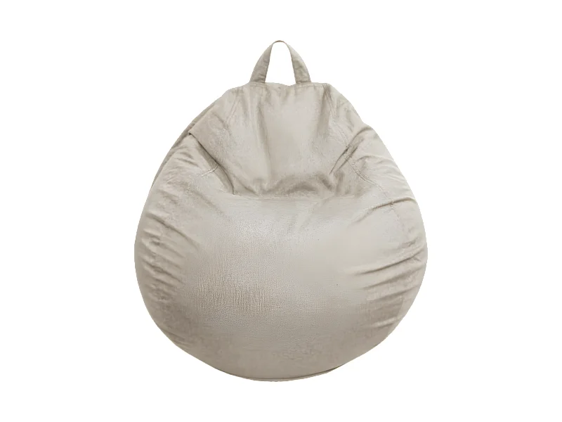 Pouf poire déhoussable Beige 120 x 100 cm