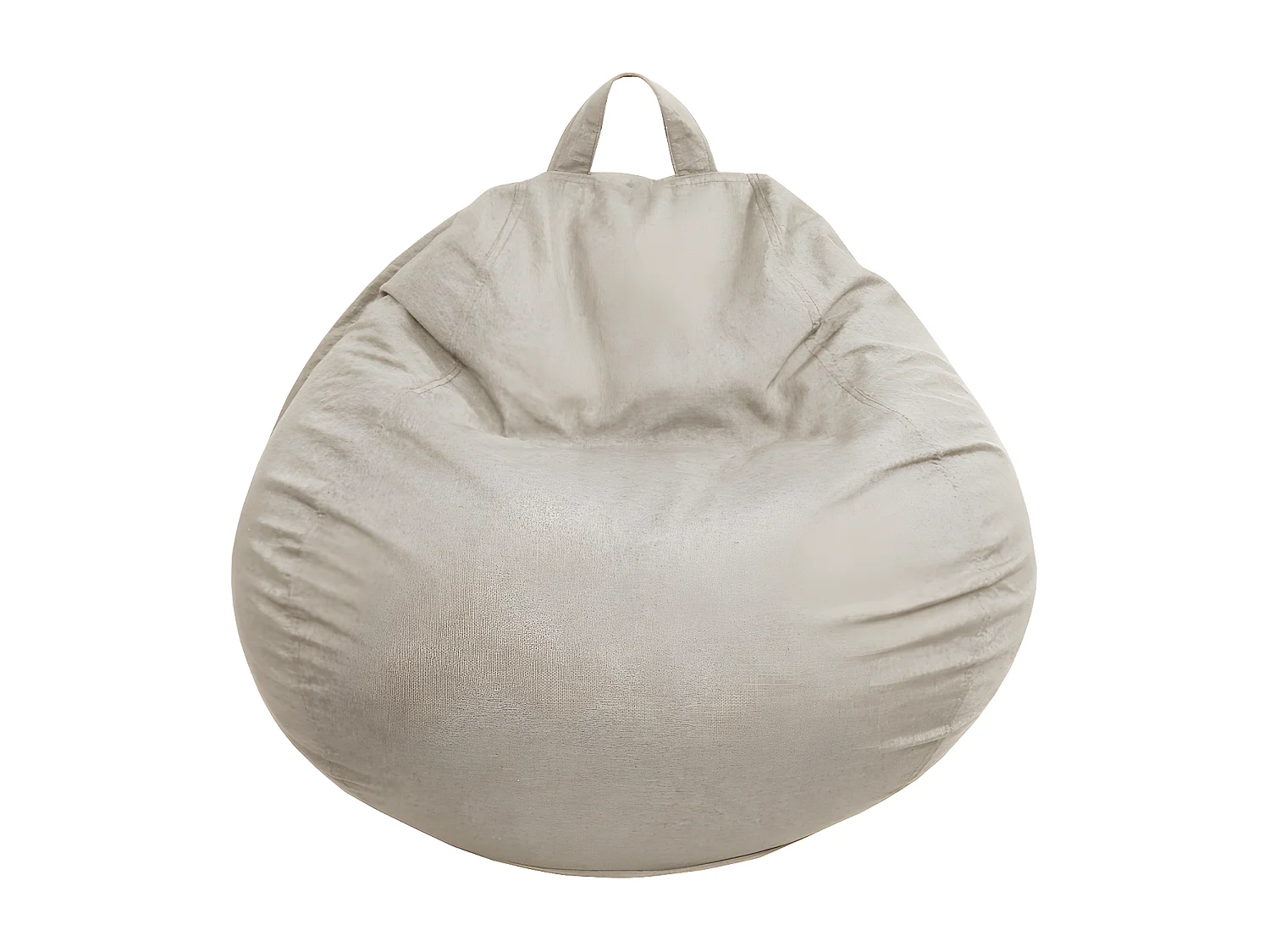 Pouf poire déhoussable Beige 105 x 85 cm