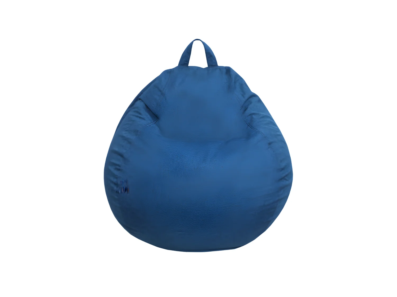 Pouf poire déhoussable bleu 120 x 100 cm