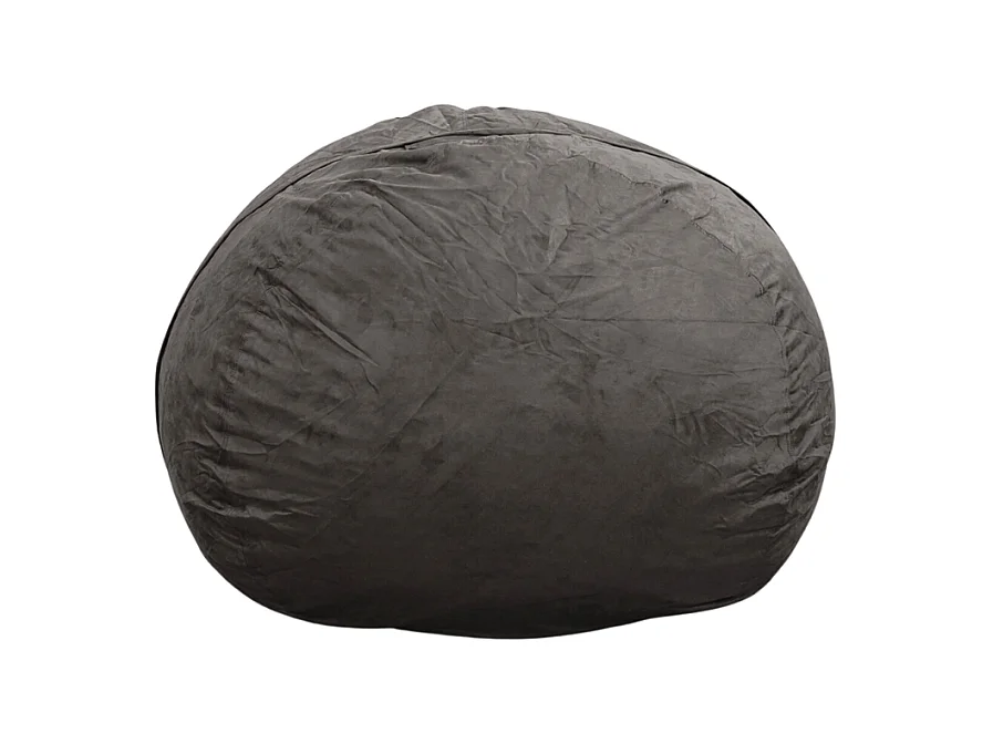 Reuze grijze microsuède  160 cm
