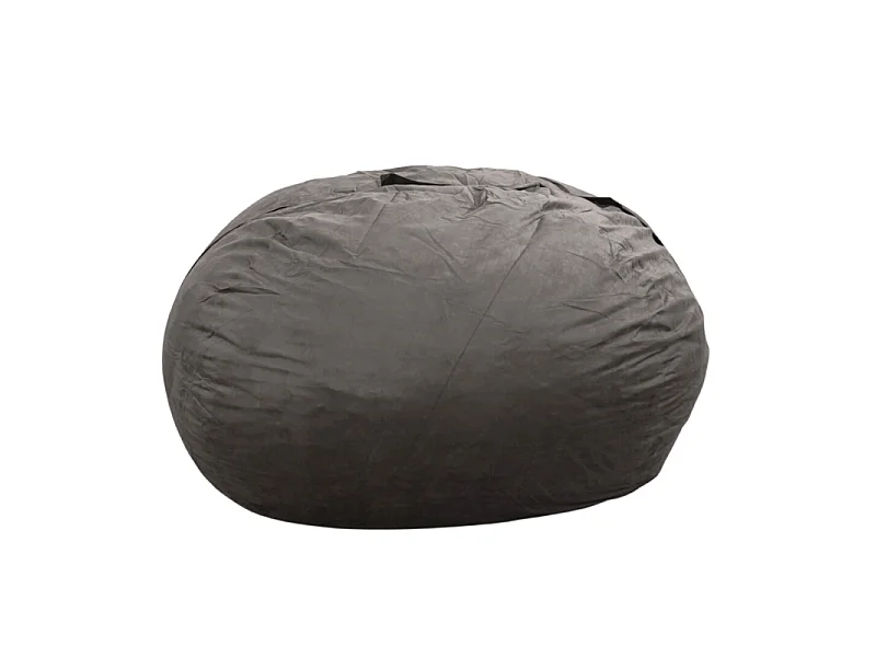 Pufe gigante microcamurça cinzento 160 cm