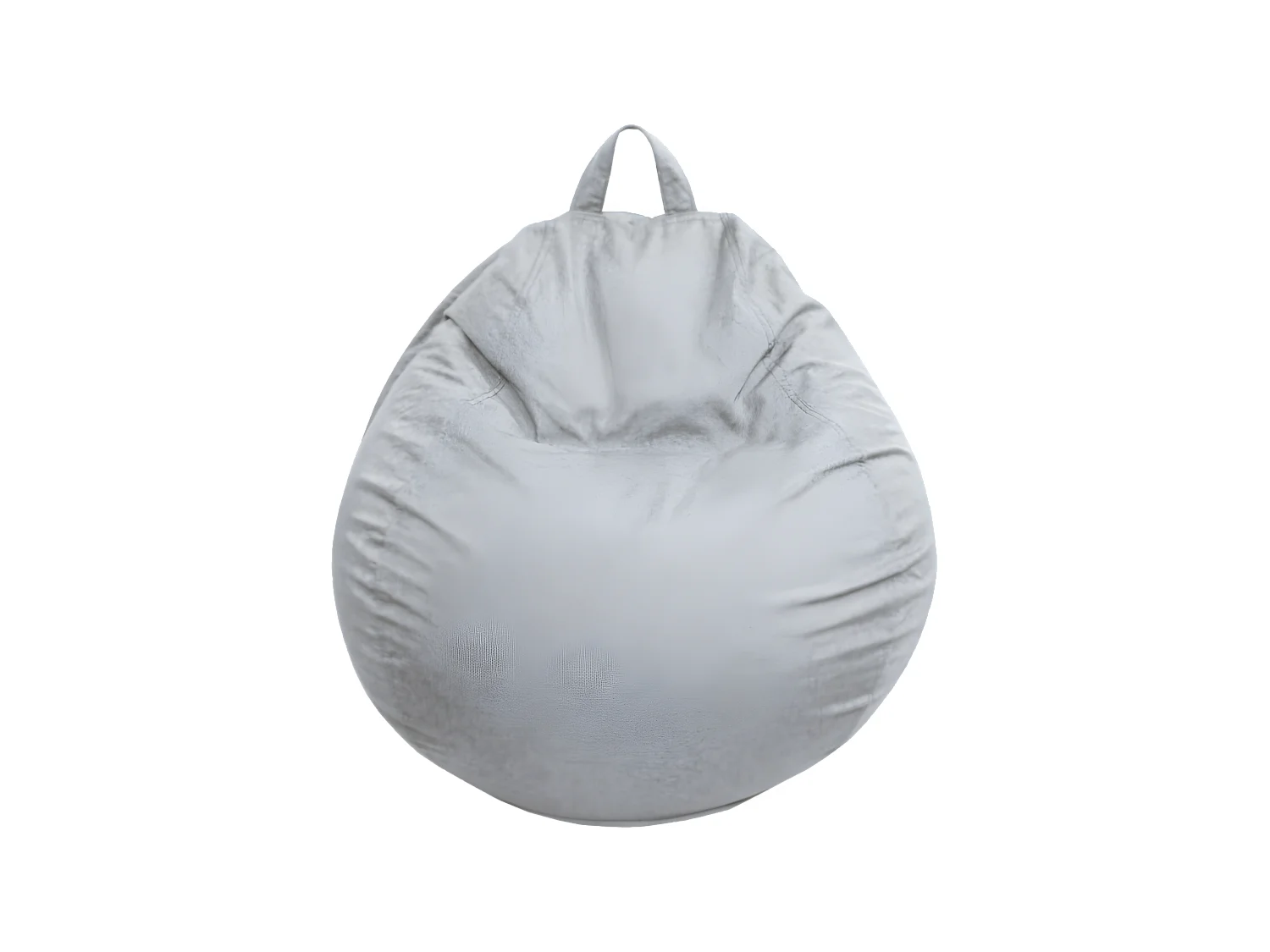 Pouf poire déhoussable gris 120 x 100 cm