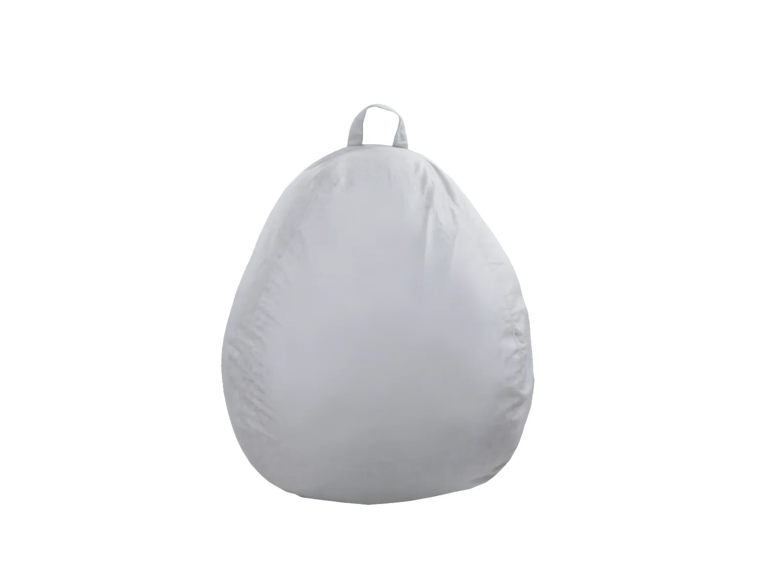 Pouf poire déhoussable gris 120 x 100 cm