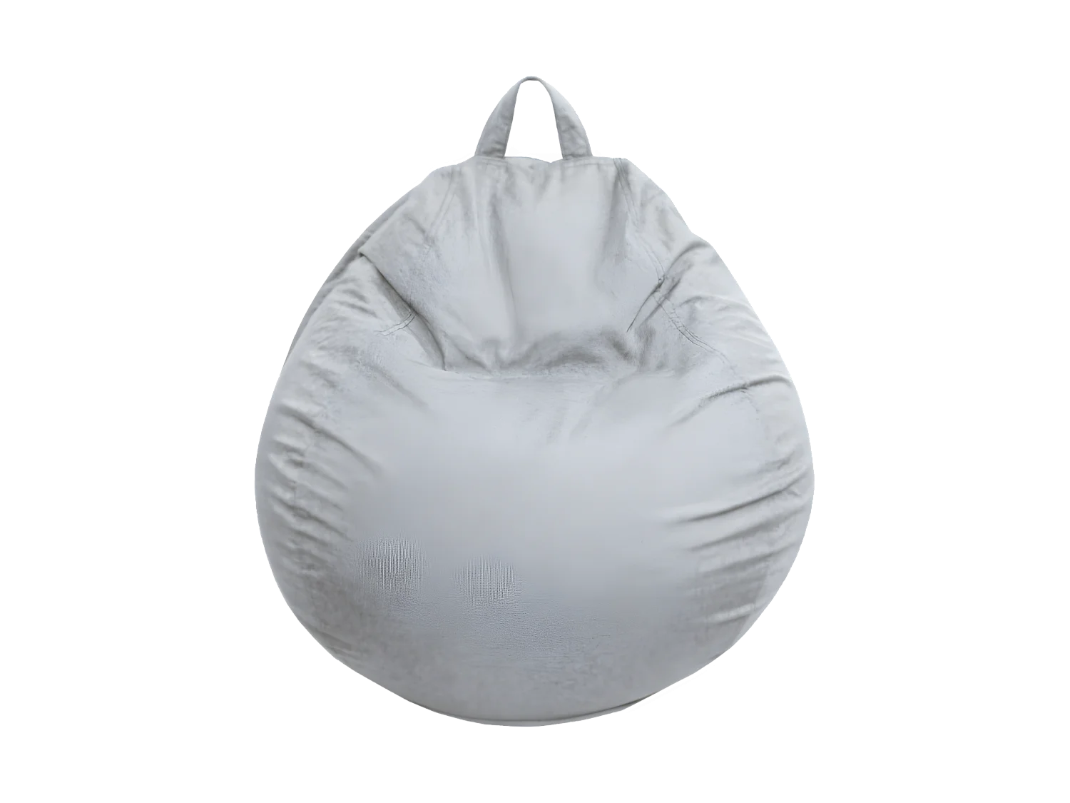 Pouf poire déhoussable gris 120 x 100 cm