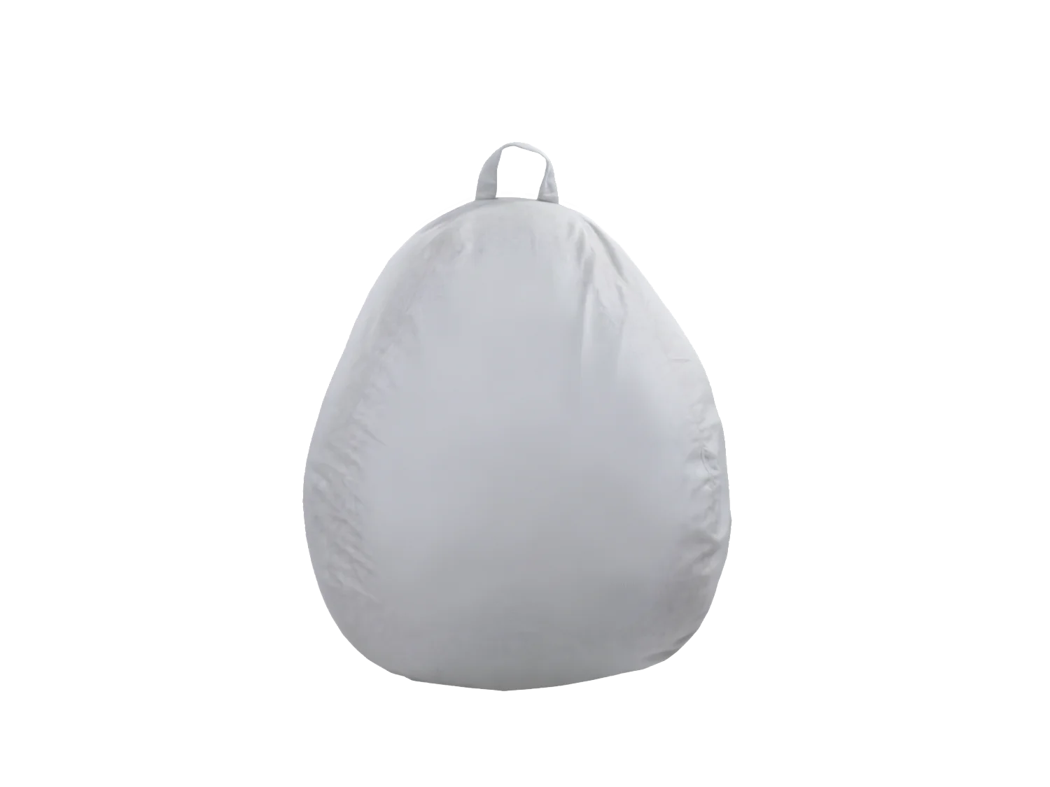 Pouf poire déhoussable gris 120 x 100 cm