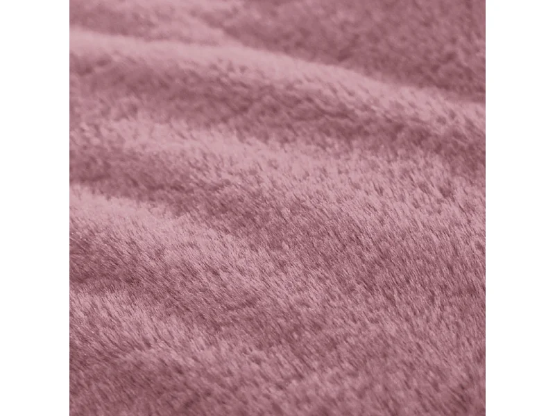 Puff largo gigante de pelo rosa 160 cm