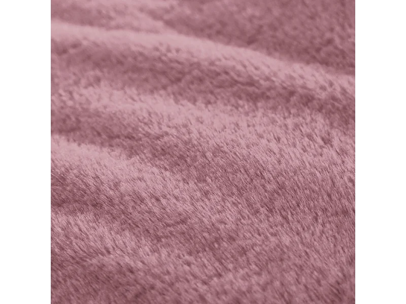 Puff largo gigante de pelo rosa 160 cm