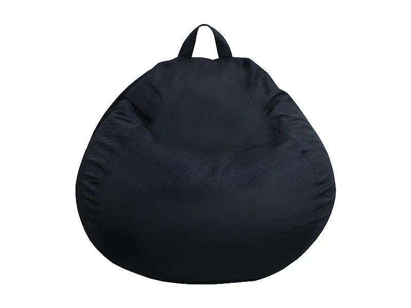 Birnen-Pouf 80 x 70 cm, Schwarz